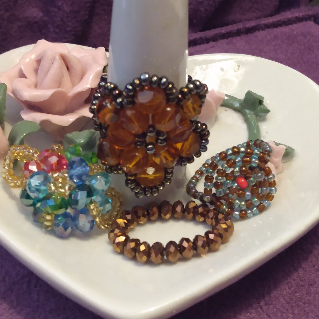 Beaded Ring Bundle #6